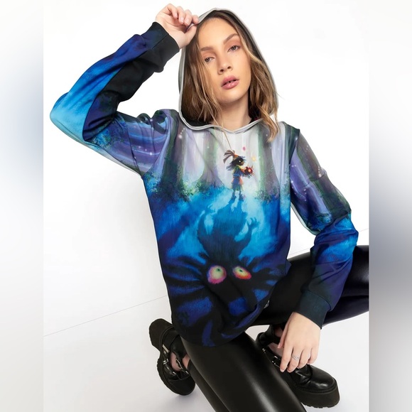 BlackMilk x Legend of Zelda Majora’s Mask Skull Kid Hoodie Sweater - Picture 5 of 6